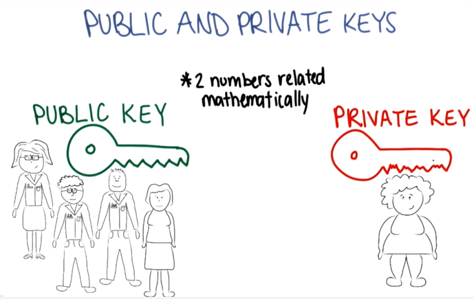 Given the public, it is very complicated to calculate the private key.