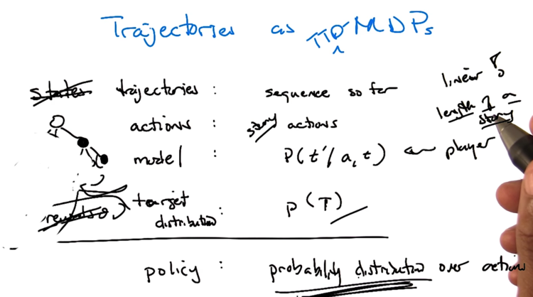 TTD-MDP: Targeted trajectory distributions MDPs
