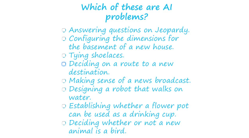 quiz: AI problems